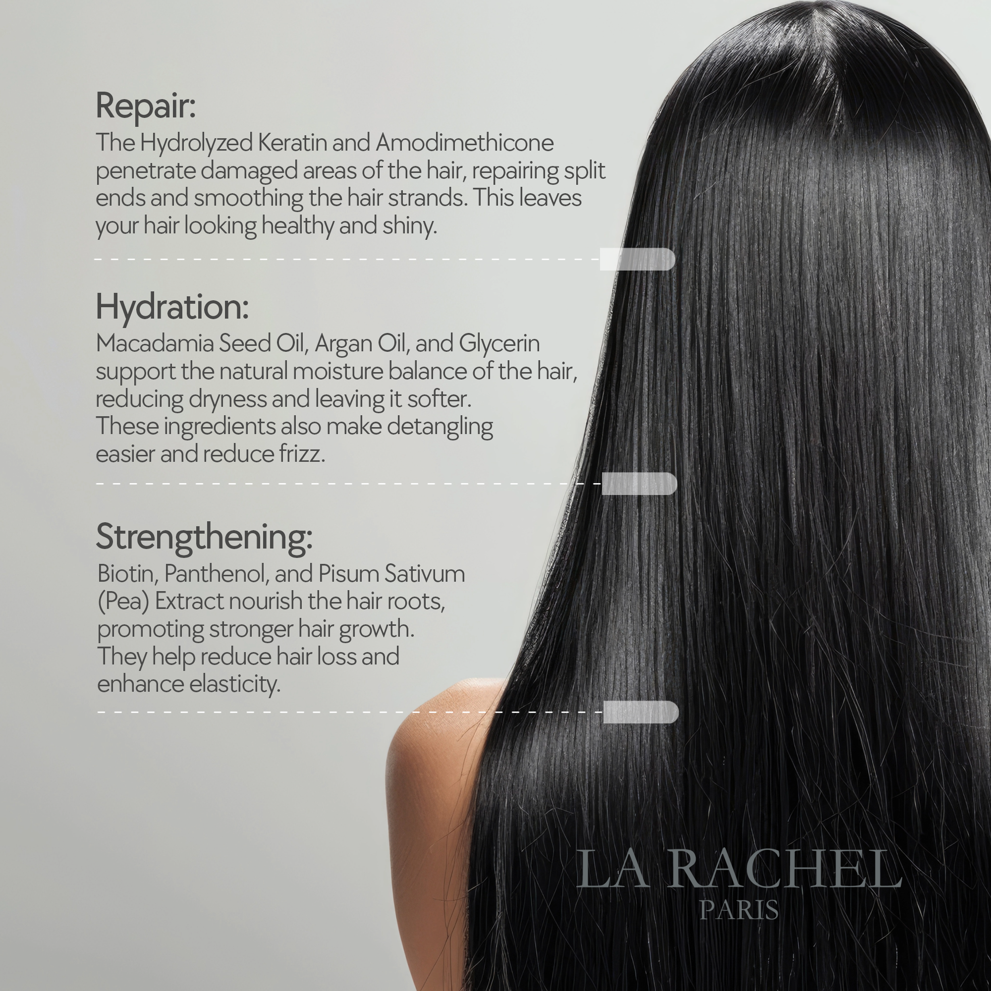 Hair Care Mask | 1 Formula, 4 Benefits: Nourishes, Strengthens, Hydrates & Protects | Restores Shine & Softness | Deep Conditioning Treatment for Dry, Damaged, and Frizzy Hair Paris