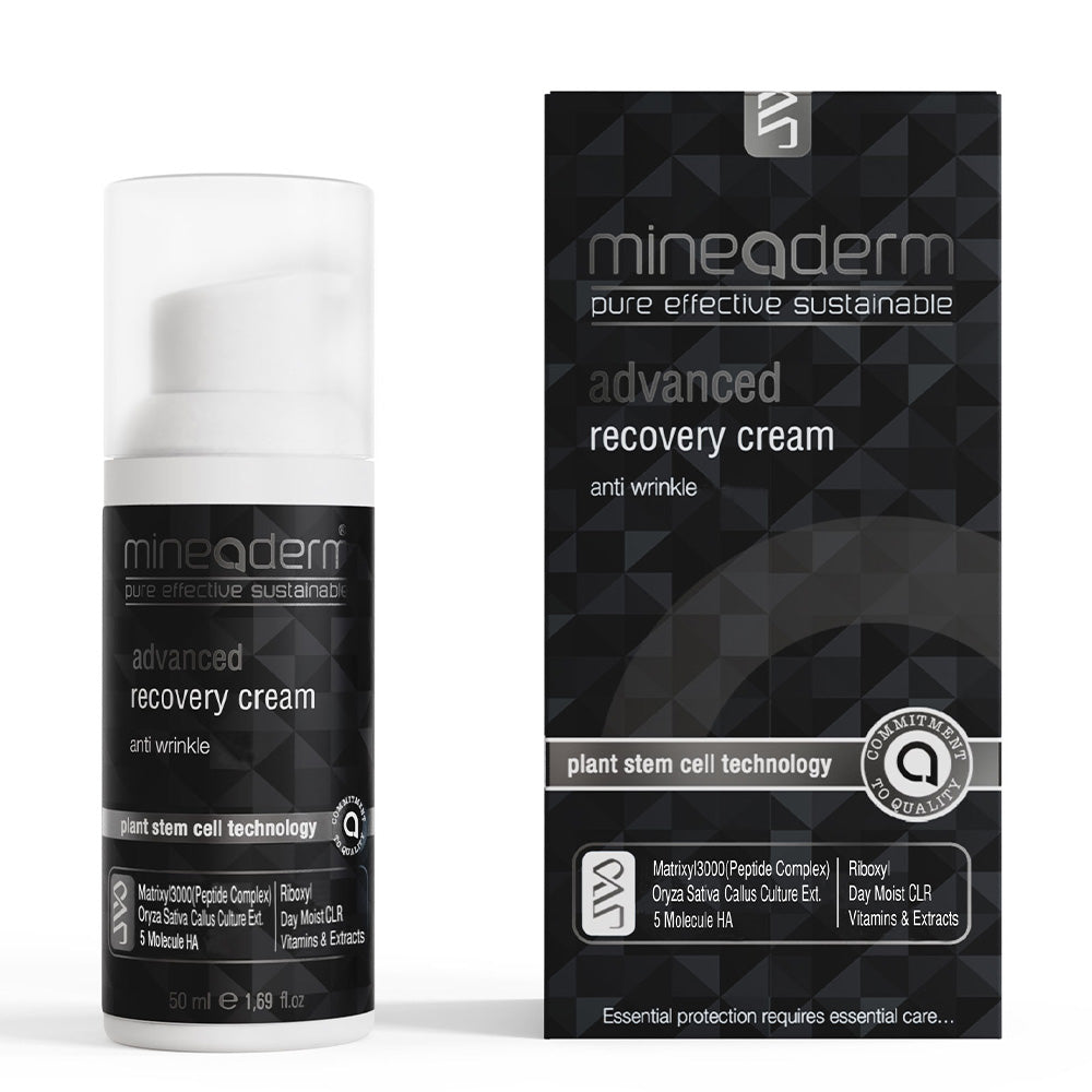 Advanced Recovery Face Cream with Peptides, Red Rice Stem Cells & Hyaluronic Acid – Anti-Aging Moisturizer for Fine Lines, Wrinkles & Skin Firming