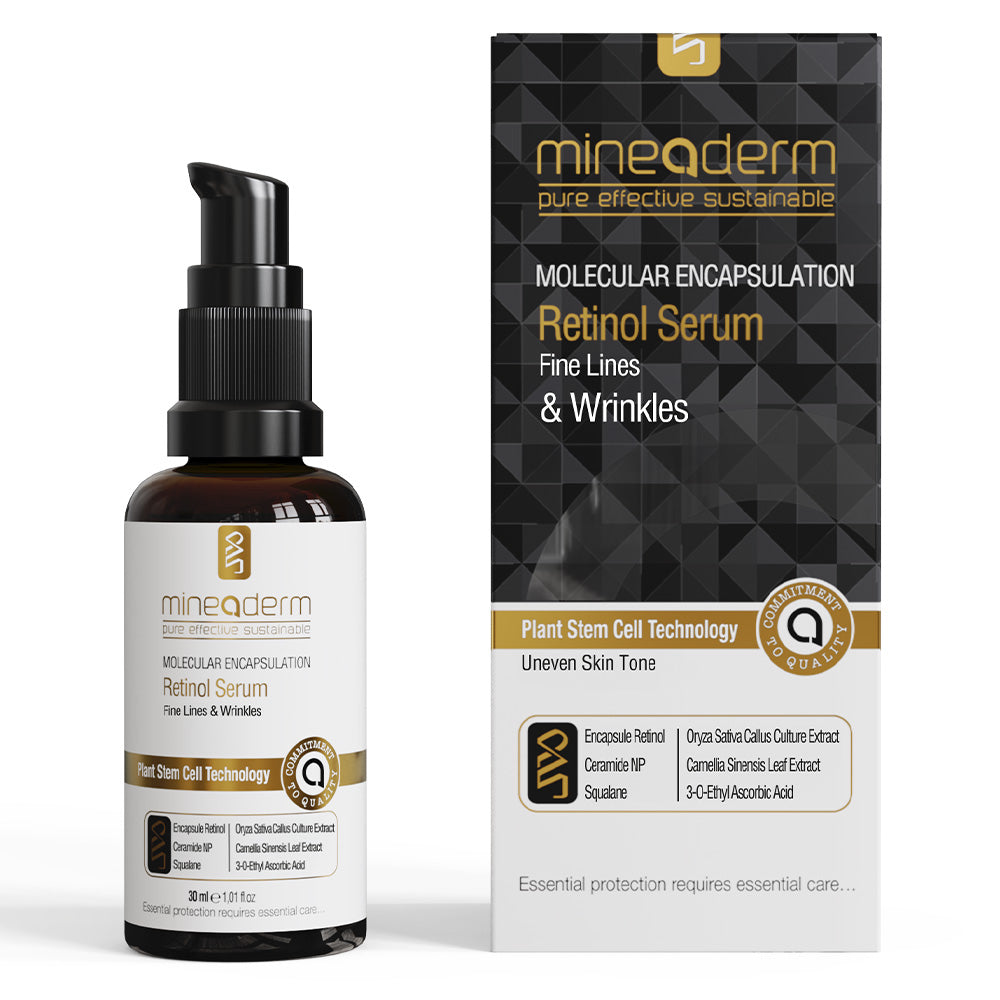 Molecular Encapsulation Retinol Serum – Anti-Aging Face Serum with Encapsulated Retinol, Hyaluronic Acid, Ceramides, Vitamin C & Plant Stem Cells – Deep Hydration & Radiance