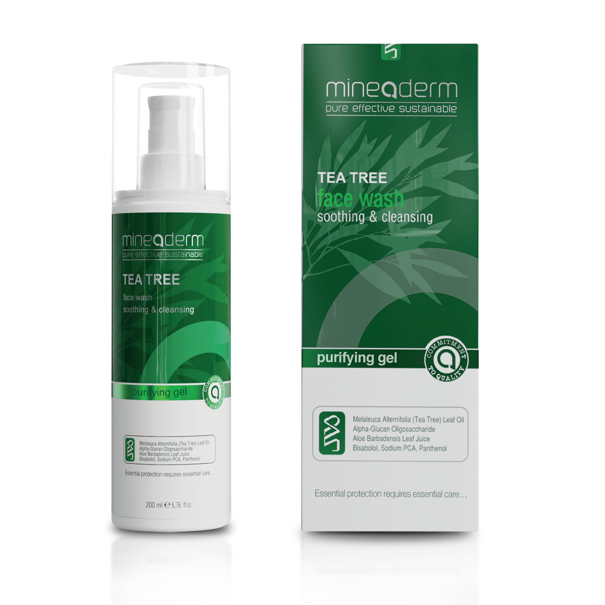 Tea Tree Face  Wash – Gentle Cleanser with Aloe Vera, Bisabolol & Panthenol – Non-Drying Formula for Oily and Acne-Prone Skin – Refreshing Daily Wash – 200 ml