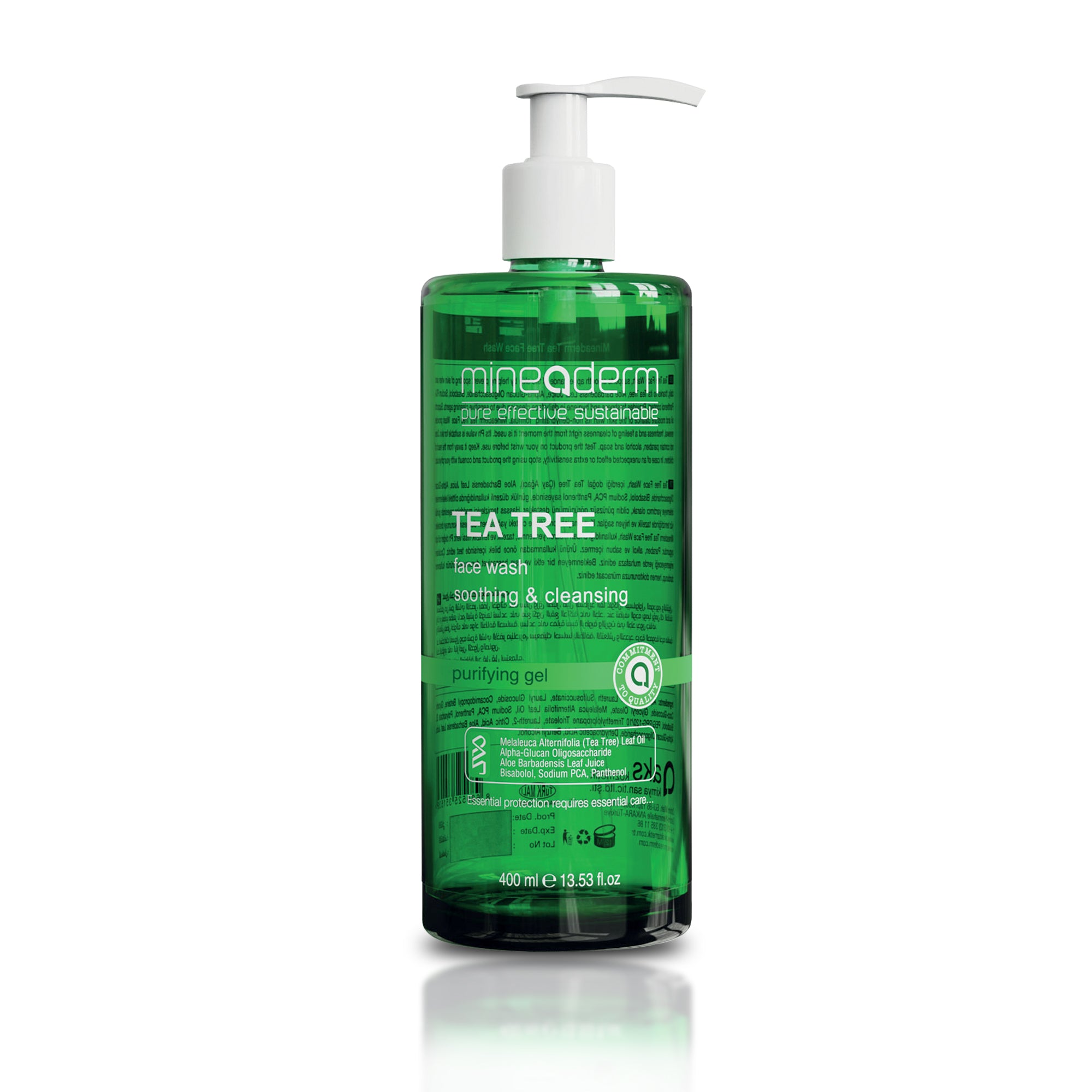 Tea Tree Face and Body Wash – Gentle Daily Cleanser with Aloe Vera, Panthenol & Bisabolol – For Acne-Prone & Oily Skin – Balances Sebum – Refreshing & Non-Drying Formula