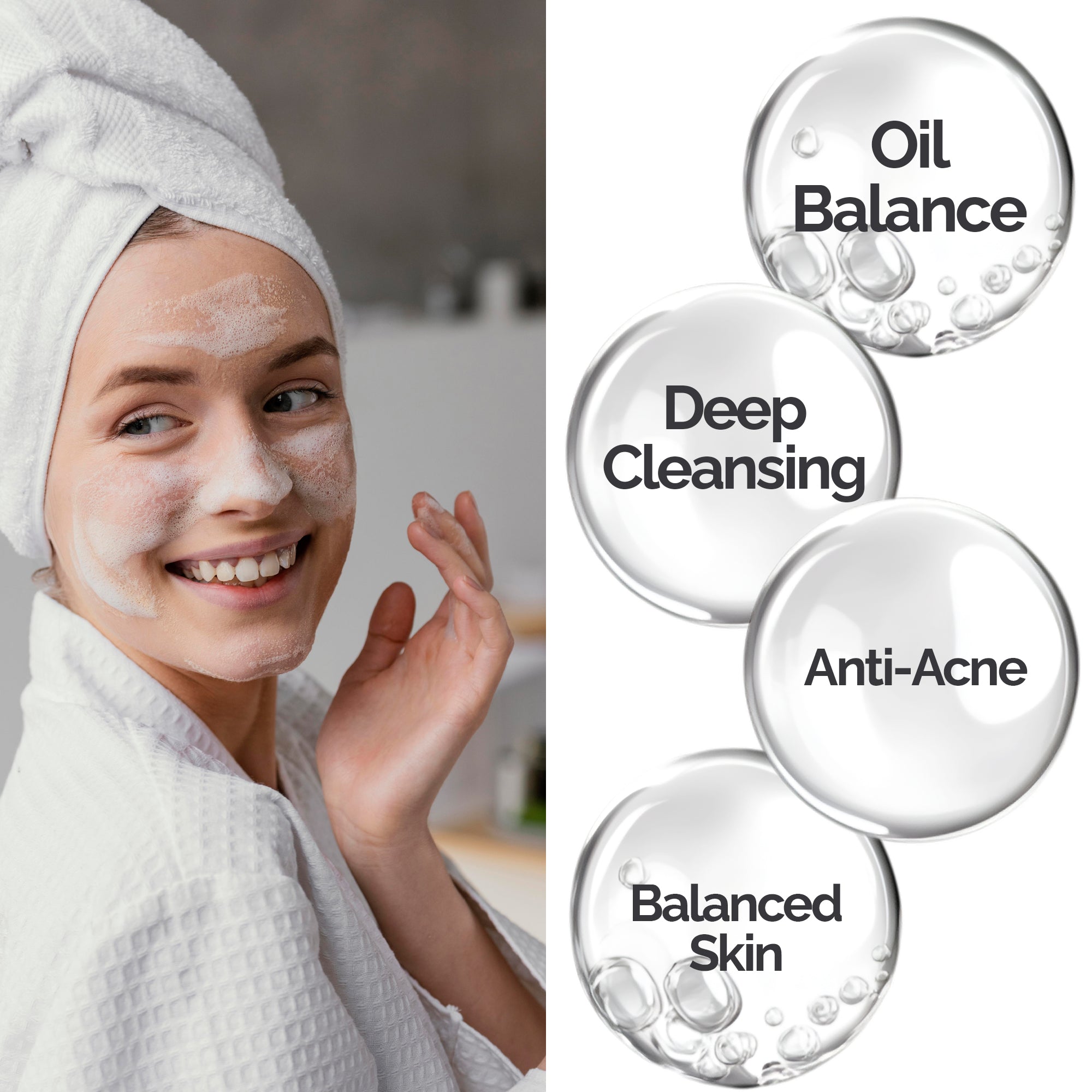 Tea Tree Face and Body Wash – Gentle Daily Cleanser with Aloe Vera, Panthenol & Bisabolol – For Acne-Prone & Oily Skin – Balances Sebum – Refreshing & Non-Drying Formula