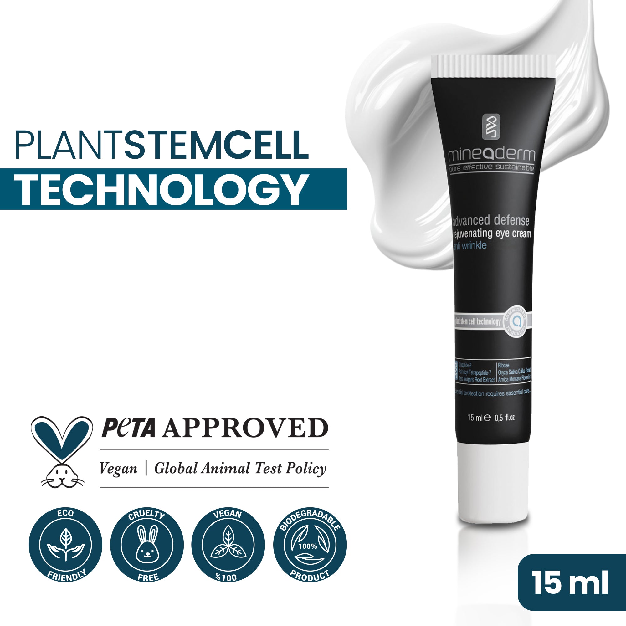 Advanced Defense Eye Cream – Anti-Puffiness & Wrinkle Treatment with Peptides, Eyeliss & Oryza Stem Cell