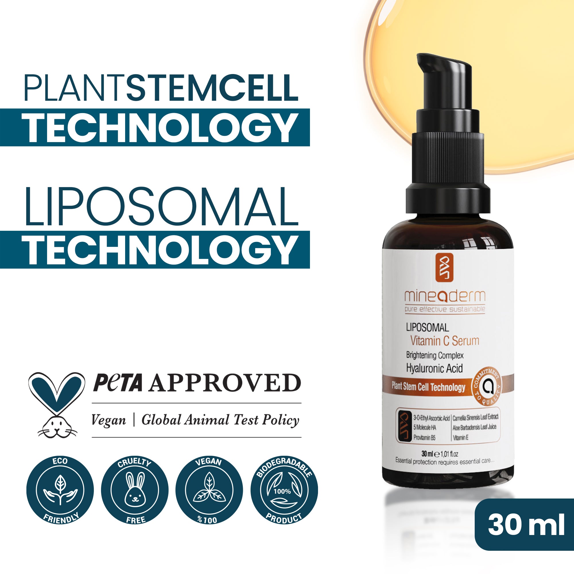 Liposomal Vitamin C Serum – Brightening & Antioxidant Care for Radiant, Even Skin Tone, Advanced Brightening & Anti-Aging Formula with Deep Absorption
