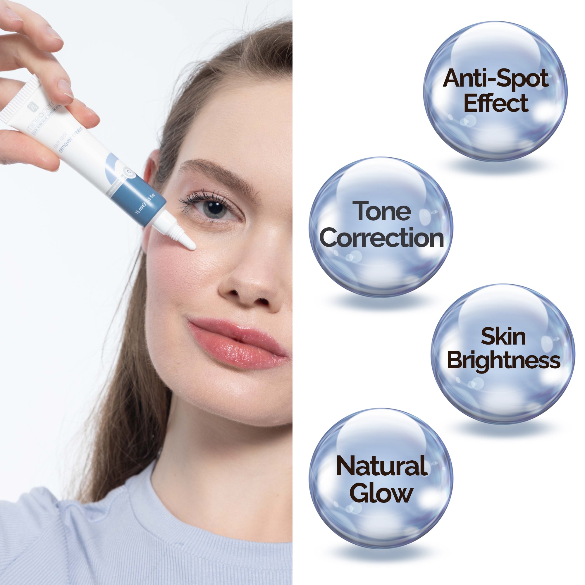 Dark Spot Remover Cream- Dark Spot Correcting & Brightening Cream with Plant Stem Cell Technology – Targets Age Spots, Uneven Tone & Discoloration –0.51 oz