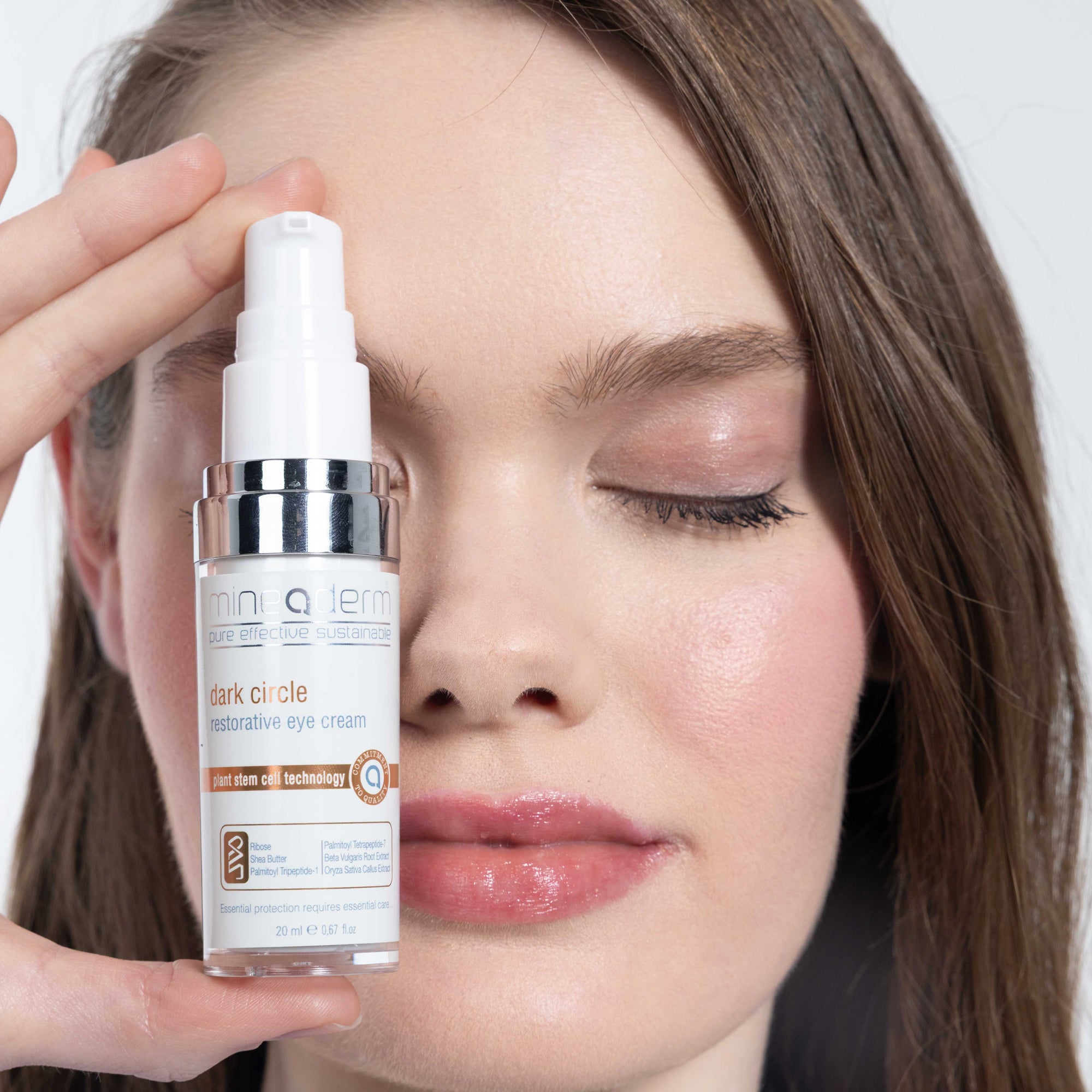 Dark Circle Restorative Eye Cream with Regenistem Red Rice, Niacinamide & Haloxyl – Anti-Aging Eye Treatment for Wrinkles, Puffiness & Dark Circles – Hydrating & Brightening Formula – 0.67 oz